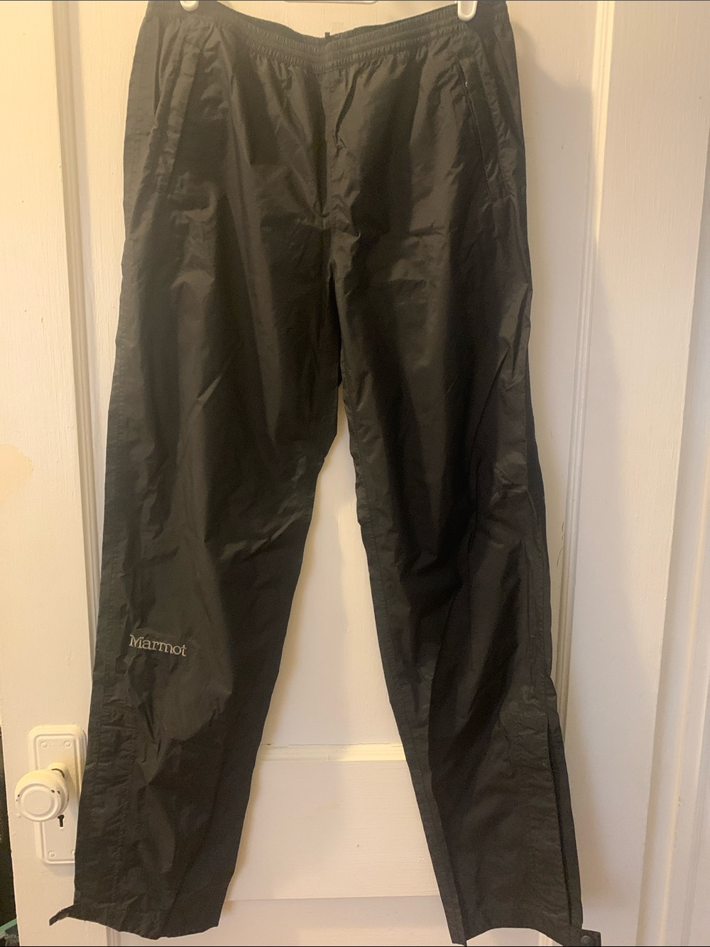 Marmot Black Lightweight Rain Pants